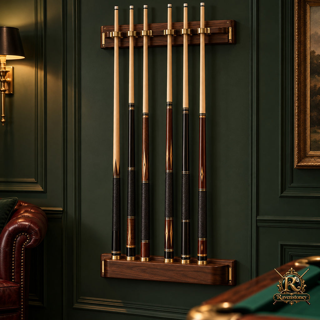 Ravenstoney™ Wall-Mounted Cue Rack — product view 1